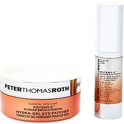 Clinically Stronger Brightening Kit: Potent-c Power Eye Cream 15ml + Power Brightening Hydra-gel Eye Patches 60ct --2pcs