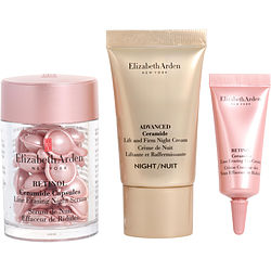 Retinol Ceramide Capsules Set: Line Erasing Night Serum 30pcs +retinol Ceramide Line Erasing Eye Cream 5ml + Advanced Ceramide Lift And Firm Night Cream 15ml --3pcs