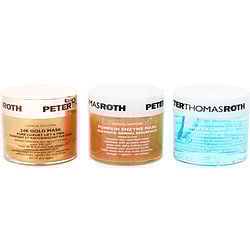 Mask Blast-off 3-piece Kit: Pumpkin Enzyme Mask + 24k Gold Mask + Water Drench Could Mask --3x50ml/1.7oz